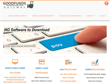 Tablet Screenshot of goodfundsgateway.com